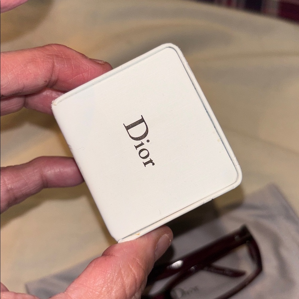Dior Burgundy Women's Glasses - Picture 2 of 9